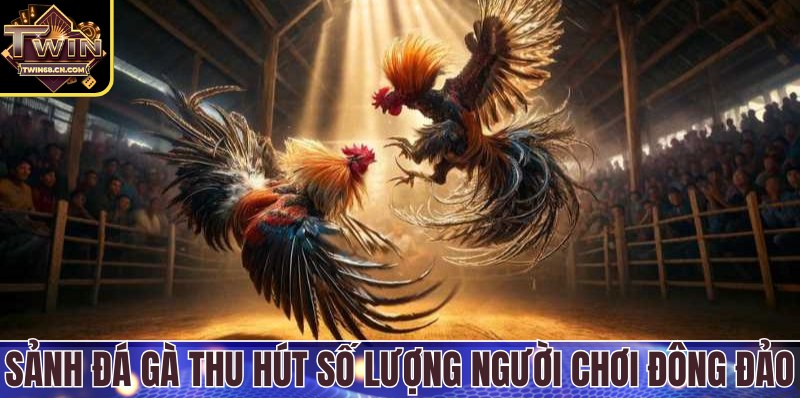 Sảnh đá gà thu hút số lượng người chơi đông đảo
